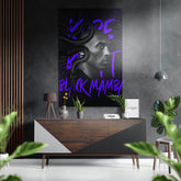 Kobe Bryant Brushed Aluminum Dibond Wall Art.